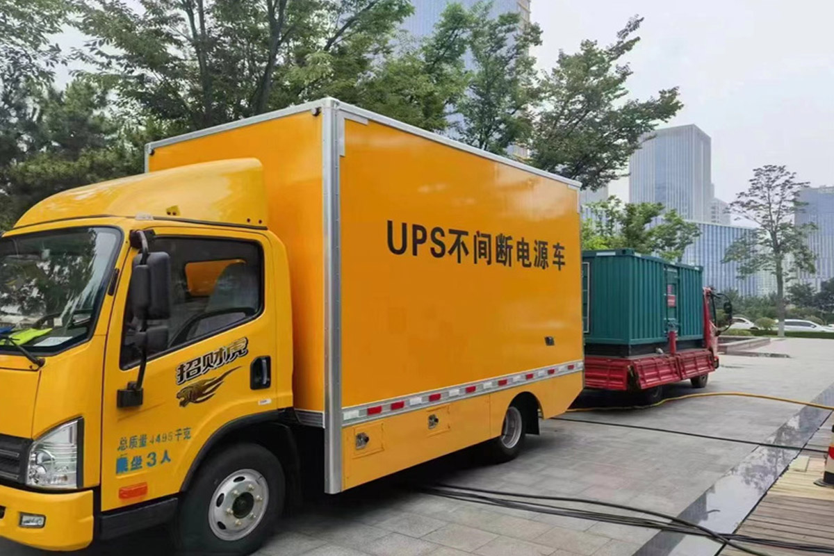 河东发电机租赁施工现场