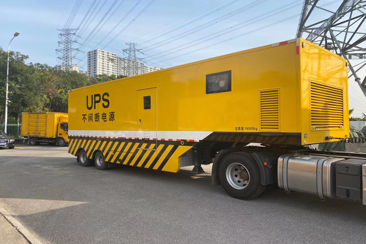河东发电机租赁施工现场